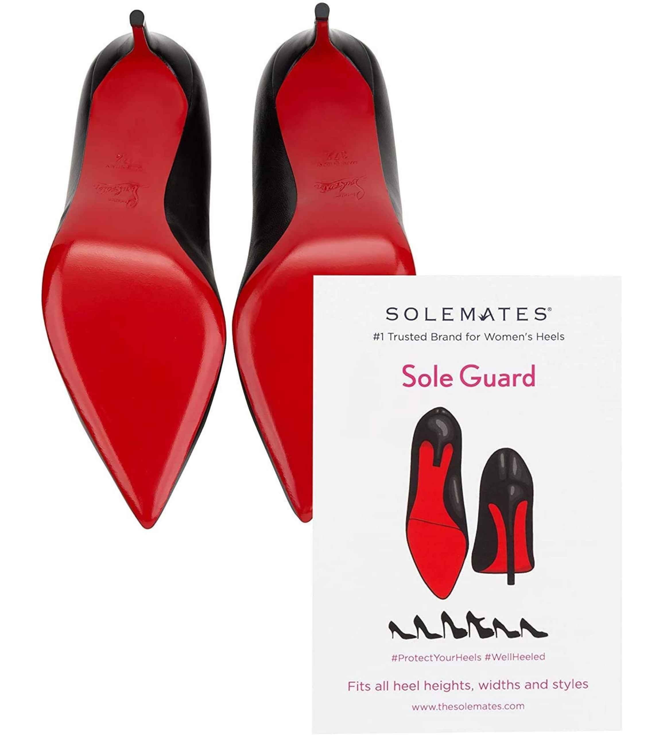 Sole Protector Self-Adhesive Sole Sticker for red bottom heels,Ladies Heels shoe protector Crystal Clear 