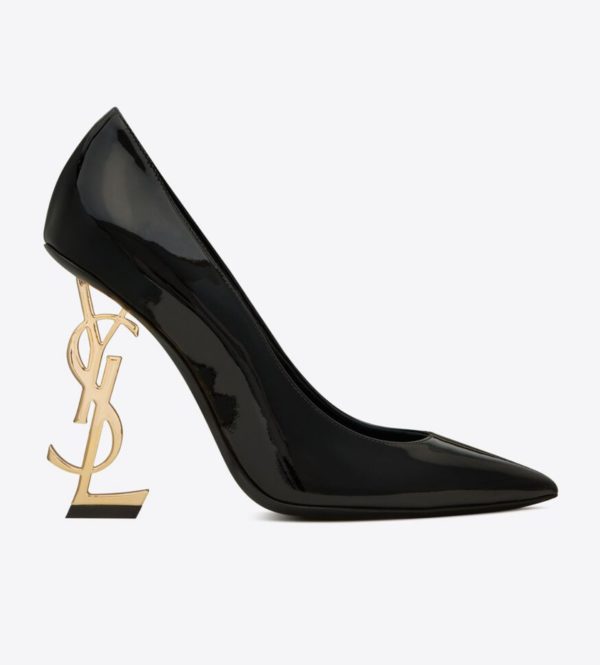 YSL Opyum Pumps in Patent Leather with Gold-Tone Heel - Anja Liesa