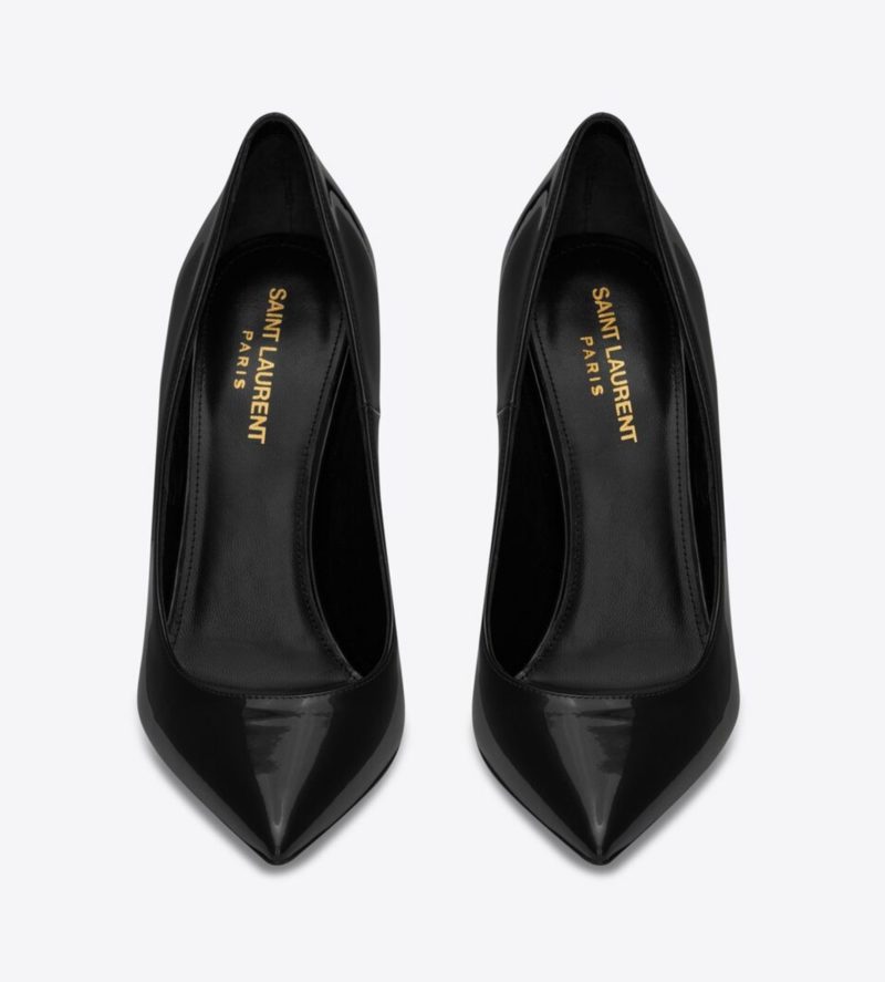 YSL Opyum Pumps in Patent Leather with Gold-Tone Heel - Anja Liesa